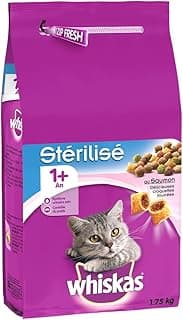Whiskas whiskas Croquettes Saumon pour Chat Adulte stérilisé - Le Sac de 1,75 kg