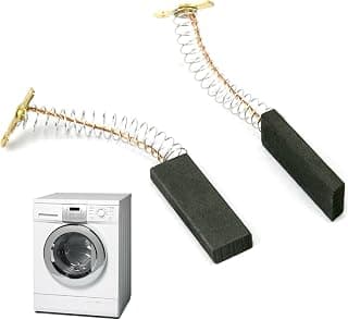 GVSS 2 Pièces Balais de Charbon pour Machine à Laver 5 x 12,5 x 36mm, Compatibles avec Siemens,Charbons Moteur Universel pour Machine à Laver à Tambour