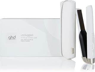 Lisseur cheveux ghd unplugged - Fer à lisser professionnel sans fil - Idéal pour retouches coiffures n'importe où. Cheveux 65% plus brillants. Sans chaleur extrême. Tous types cheveux