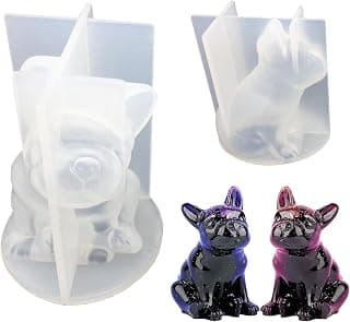 3D Epoxy Resin Silicone French Bulldog Candle Mould