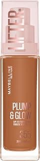 Maybelline New York Lifter Plump & Glow - Fond de Teint - Repulpe et Illumine Instantanément - Fini Uniforme, Lifté et Radieux - Teinte : 355 - 30 ml