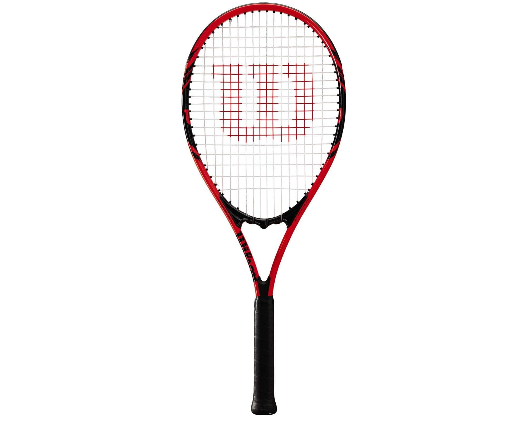Wilson Federer Unisex Tennis Racket for Beginners to Intermediate Players, Size L1, Red/Black, WRT30480U1 - Image 1