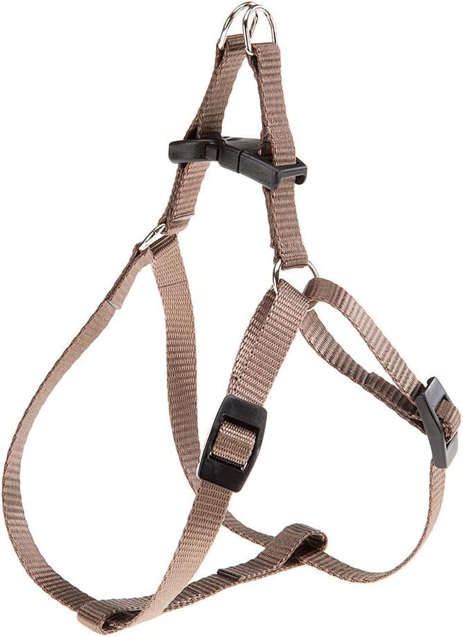 Ferplast Small Dog Harness Easy XS Adjustable Cat Harness Easy to Wear 33-46 cm Brown - Image 1