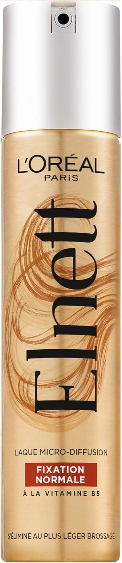 L'Oréal Paris Normal Hold Hairspray - Long-Lasting 24 Hour Undetectable - Flexible Hold without Residues - New Formula - Enriched with Vitamin B5 - Elnett Satin - 200 ml - Image 1