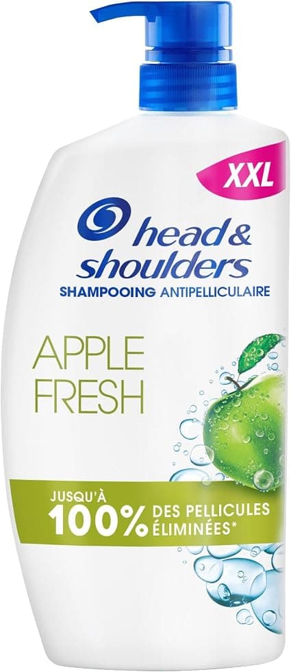 Head & Shoulders Apple Fresh Anti-Dandruff Shampoo Pump 1000 ml Daily Use Up to 100% of Dandruff Eliminated, Clinically Proved. All Hair and Scalp Types - Image 1