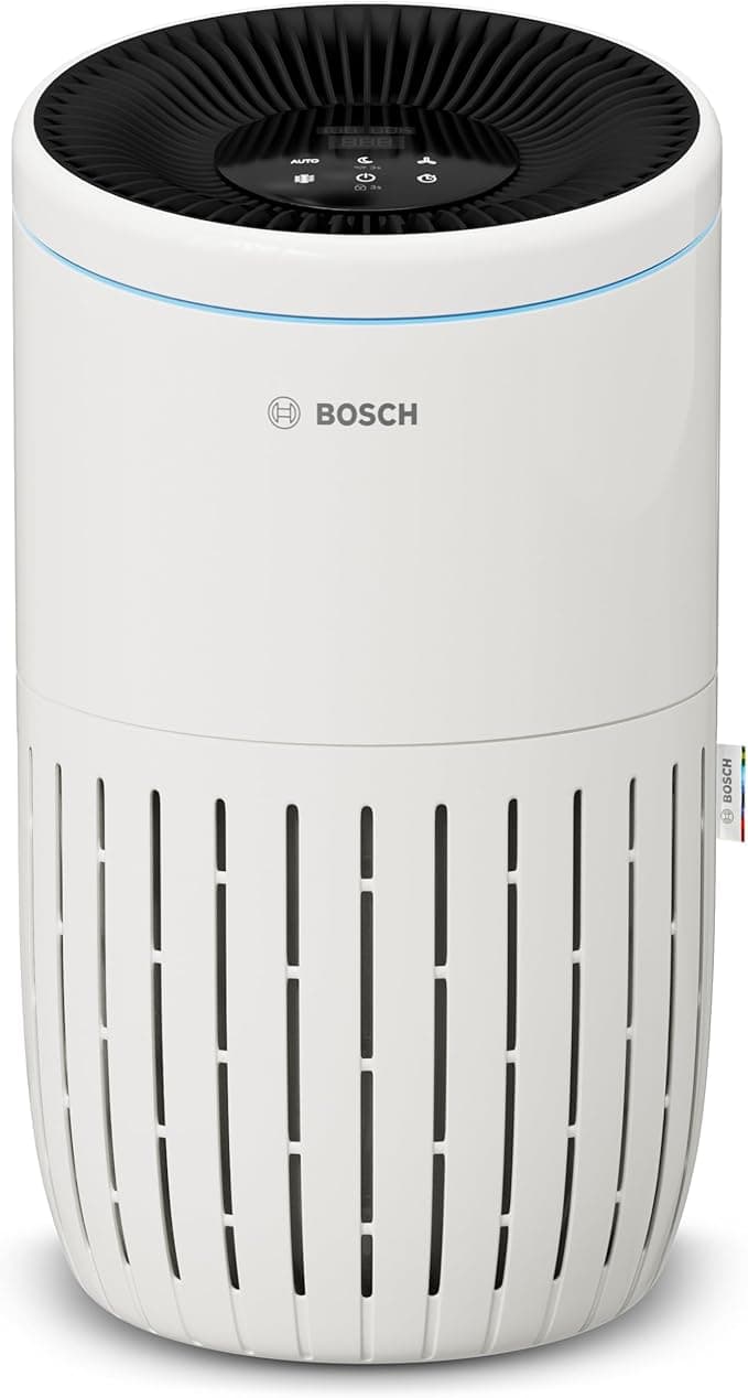 Bosch Bosch Air 4000 Air Purifier – Removes Pollutants, with Air Filter and Sleep Mode (< 25 dB(A)) – For up to 62 m² – With Automatic Mode – CADR: 300 m³/h