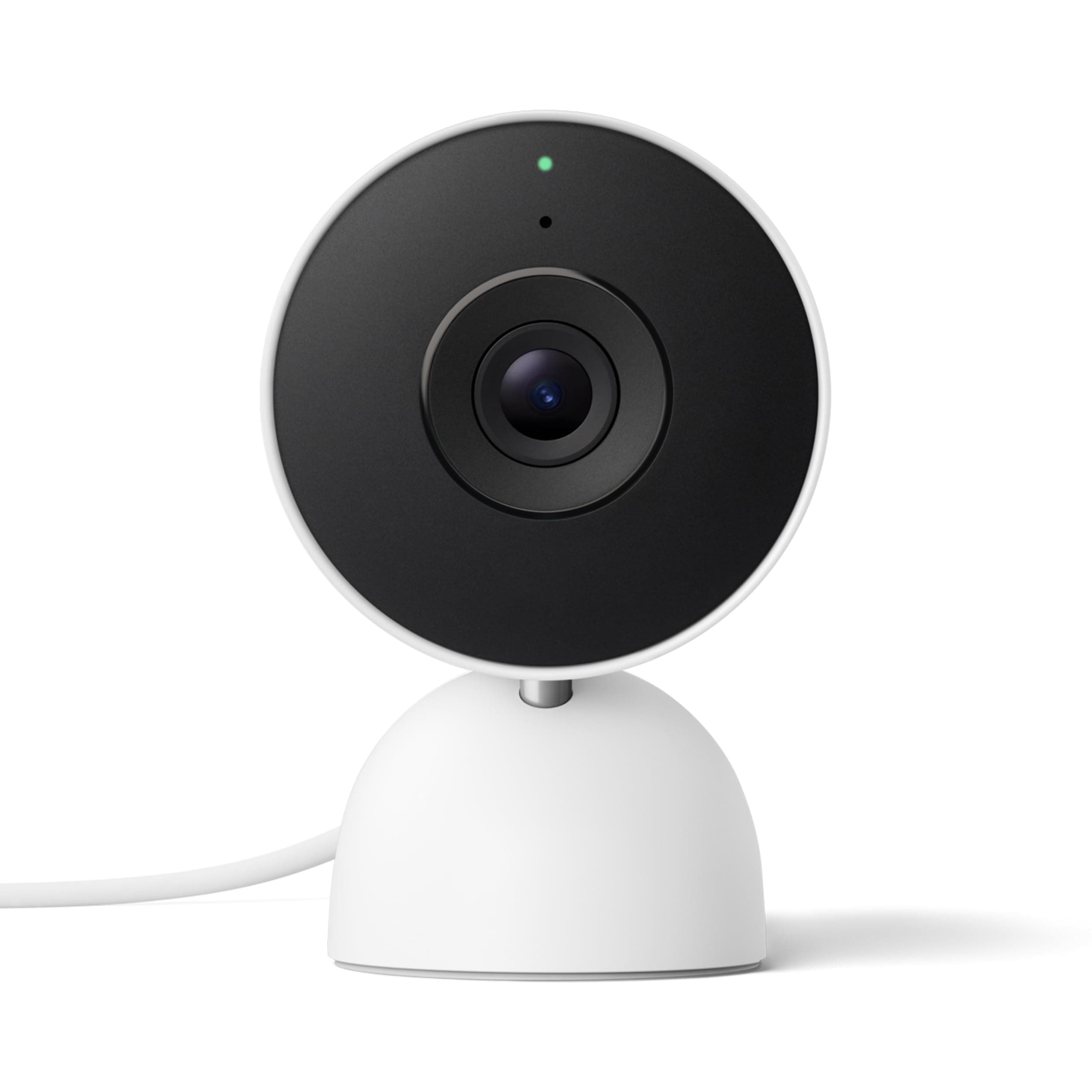 Google Nest Cam Indoor (Wired, 3rd Gen) - Indoor Security Camera with 2K Video - Works with Google Home - Snow