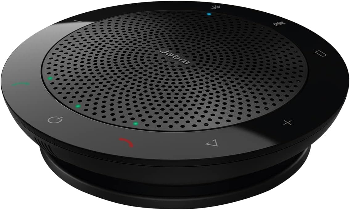 Jabra Speak 510 Speaker — Portable Bluetooth Speaker, Conference Speaker — Connects to Laptops, Smartphones and Tablets — USB Plug