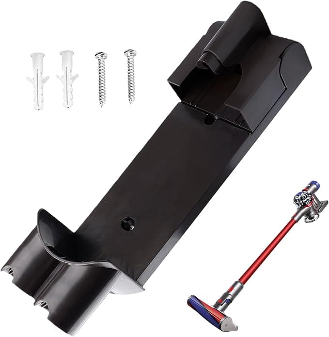 Wall Mount Compatible with Dyson V8 V7 Vacuum Cleaners: Wall Charger Base Compatible with V7 V8 Vacuum Cleaners, Rechargeable Plastic Hanging Bracket for Dyson (32 x 10 cm) - Image 1