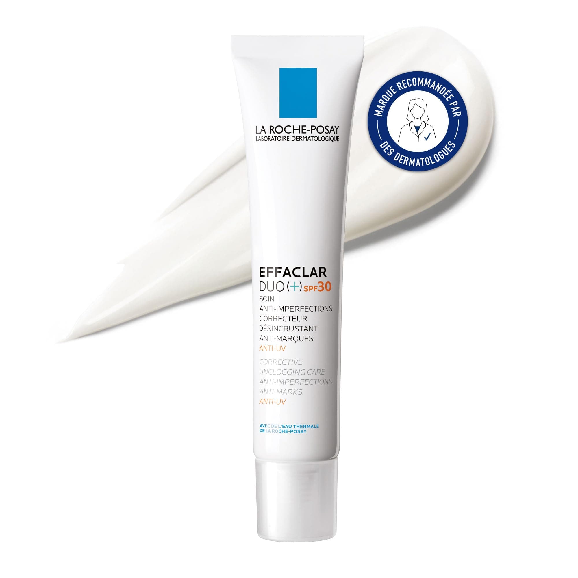 La Roche-Posay - Soin Effaclar DUO+ SPF 30 - Soin Visage Complet Anti Imperfection, Anti-Marques, Anti-Récidive et Anti-UV - Enrichi en Acide Salicylique et Vitamine E - Peaux Grasses et Sensibles - Image 6