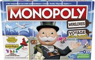 Hasbro Gaming Monopoly Voyage Autour du Monde, Jeu de Plateau (Version française et néerlandaise)
