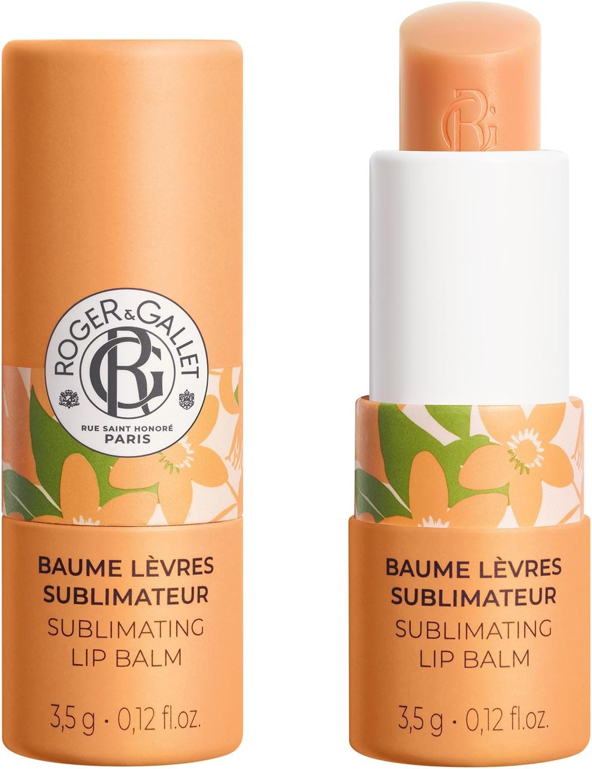 Roger & Gallet Neroli Enhancing Lip Balm – Nourishing & Natural Shine – Gourmet Fig Flavour – 98% Natural – Vegan – Made in France – 3.5 g