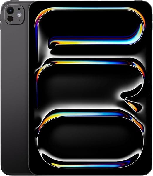 Apple iPad Pro 11 (M4): 1TB Ultra Retina XDR Display, 12MP Horizontal Front Camera/12MP Rear Camera, 6E+5G Wi-Fi, One Day Battery Life, Standard Glass - Space Black