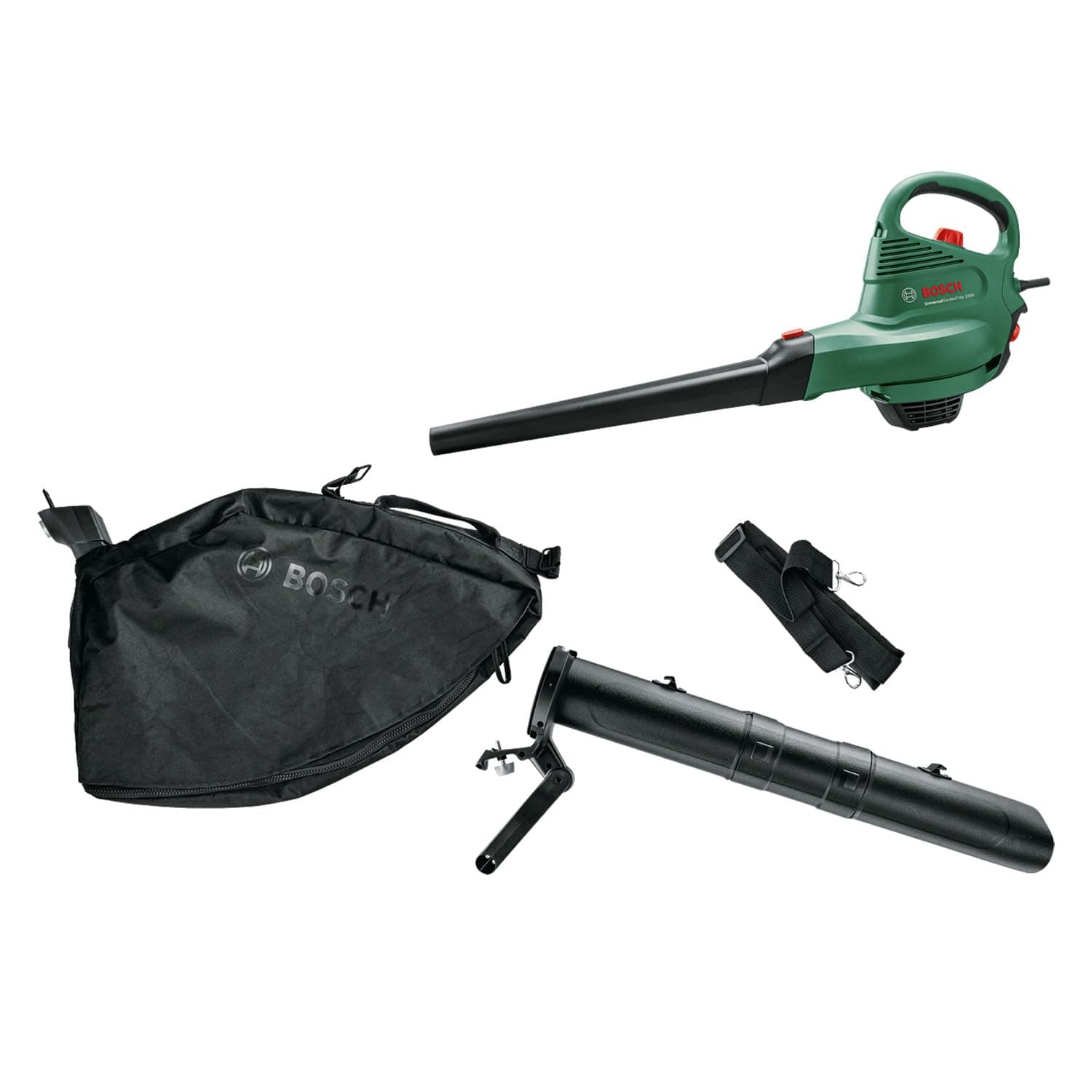 Bosch Vacuum Cleaner/Leaf Blower/Shredder - UniversalGardenTidy 3000 (3000 W, 50 L Collection Bag, Variable Speed, for Blowing, Vacuuming and Grinding Leaves, in Cardboard Box)
