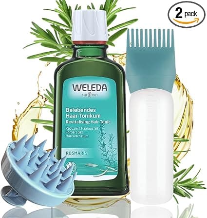 170ml Hair Root Applicator Compatible with WELEDA Organic Rosemary Cosmetic Natural Hair Tonic Tonic Rosemary Oil Prevents Hair Loss (Vegan) 100ml