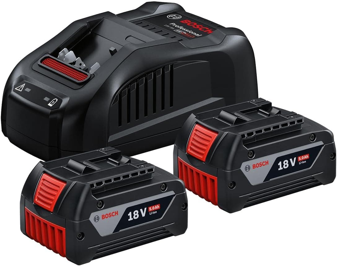 Bosch Professional Bosch Professional 18V System Starter Set Batteries: 2 GBA 18V 5.0Ah Batteries + Gal 1880 HP Fast Charger