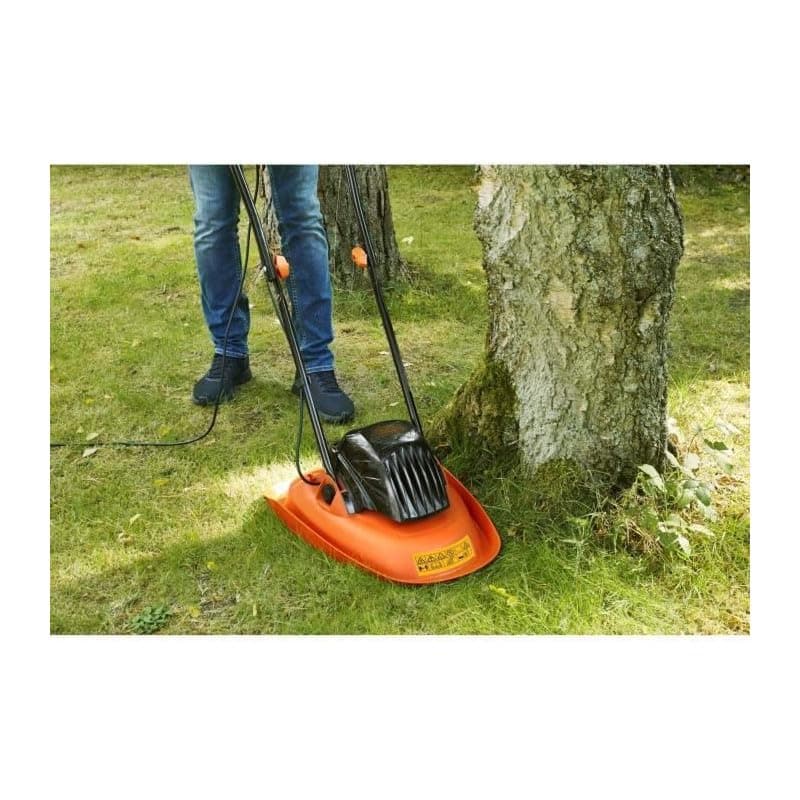 BLACK+DECKER BEMWH551-QS BEMWH551-QS 1200 W Wired Lawn Mower Electric 30 cm 3 Adjustable Heights 20, 40 and 60 mm Lightweight Lawn Mower with Pram Handle, Ideal for up to 250 m², Orange - Image 3