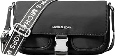 Michael Kors Khai Medium Nylon Messenger Bag Black