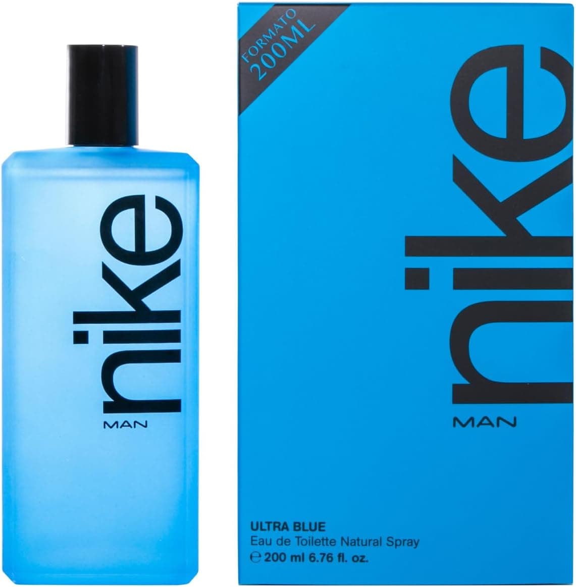 NIKE - Ultra Blue 200 ml, Eau de Cologne pour homme, Parfum en vaporisateur, Eau de Toilette naturelle et masculine, Parfum floral oriental, Fraîche, intense et longue tenue - Image 1