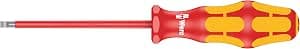 Wera 05006100001 160 I Vde Insulated Screwdriver for Slotted Screws, 0.4 x 2.5 x 80 mm, Red