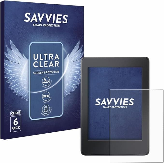 savvies Protection Ecran pour Amazon Kindle Paperwhite 2015 (7ème Gen.) 6 Pièces - Film Protection Ultra Clair