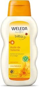 WELEDA - Calendula Toilet Oil - Gently cleanses and protects - For the daily toilet of babies and young children - NATRUE* - Organic** - Vegan*** - 200 ml
