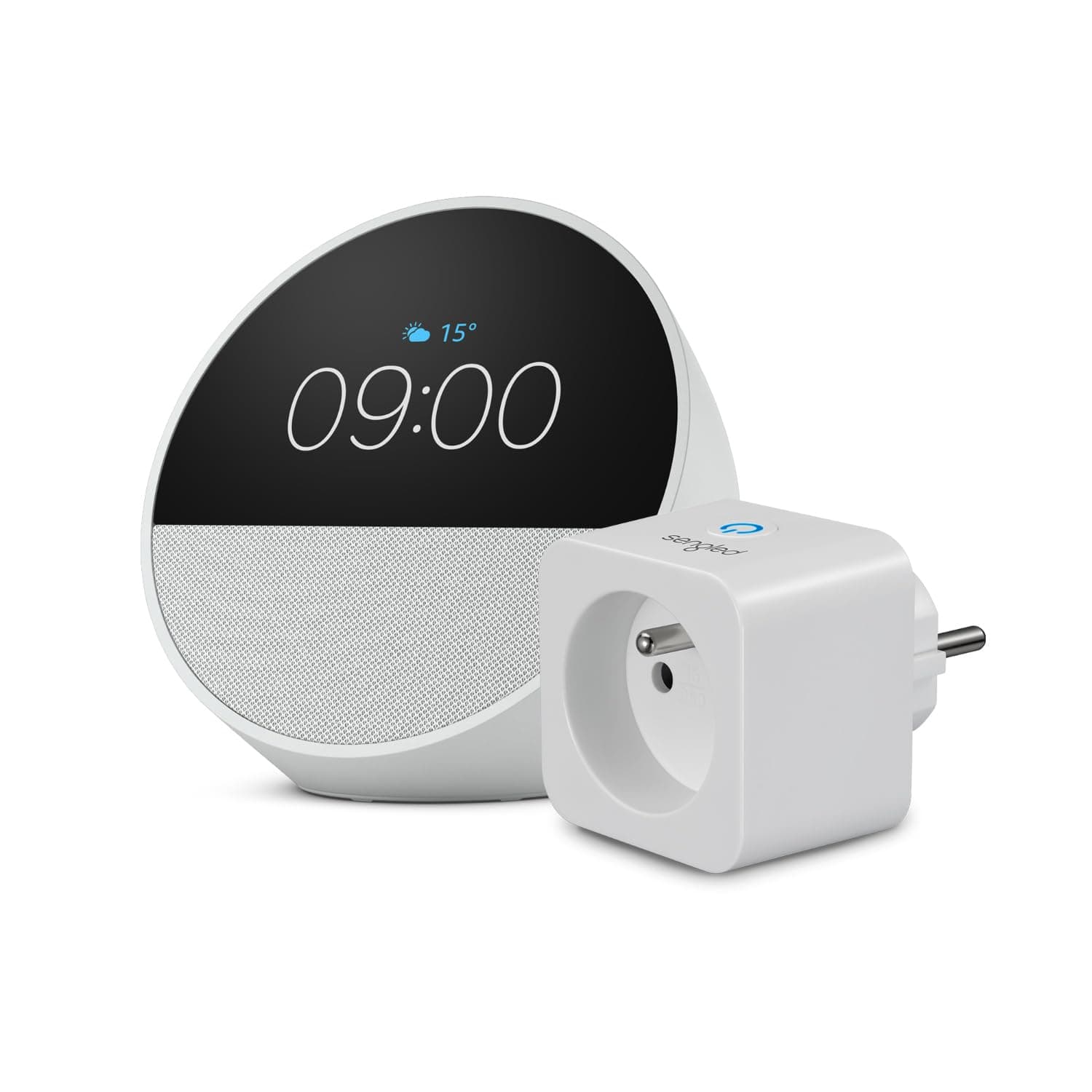 Echo Spot | Blanc + Sengled Smart Plug, Fonctionne avec Alexa - Kit de démarrage Maison connectée - Image 8