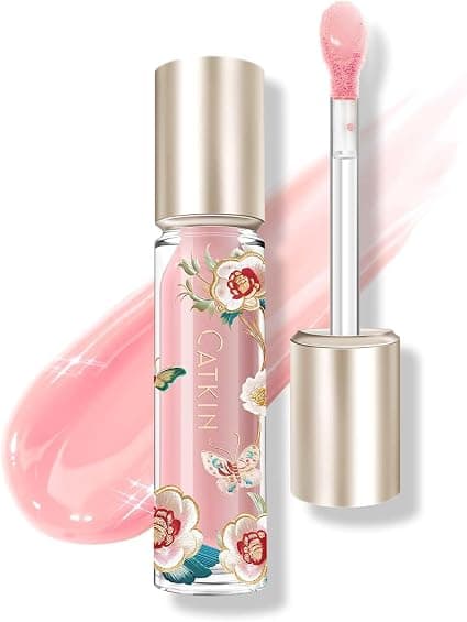 CATKIN Serum Plumping Lip Gloss, Plumping Lip Gloss, Tinted Lip Oil, Plumper, Refreshing, Moisturizing, Long-Lasting, Non-greasy, Contains 90% Nourishing Essence, 2 ml - Image 1