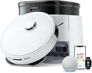 M3 Robot Vacuum Cleaner Washer 12000 Pa, Multifunctional Station, Double Rotary Mop 200 RPM, DToF Navigation, Obstacle Avoidance PSD, 220min, 30 Water Level Settings