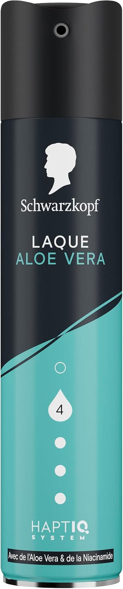SCHWARZKOPF, Aloe Vera Hairspray, Haptiq System Technology, Aloe Vera and Niacinamide Formula, Vegan, Silicone-Free, Fortifies & Moisturizes Hair, Long-Lasting, No Sticky Effect, 250 ml - Image 1