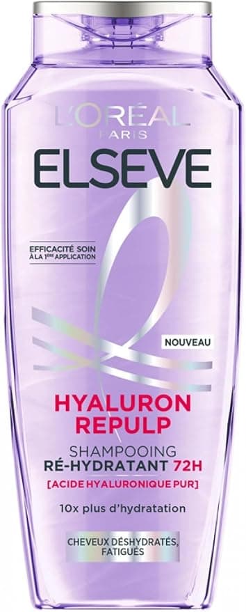 L'Oreal Paris Elseve Hyaluron Repulp Replenishing Shampoo 72H 250ml - Image 1