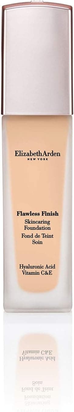 Elizabeth Arden Flawless Finish, Care Foundation, Hyaluronic Acid, Vitamin C & E, Long Lasting Coverage