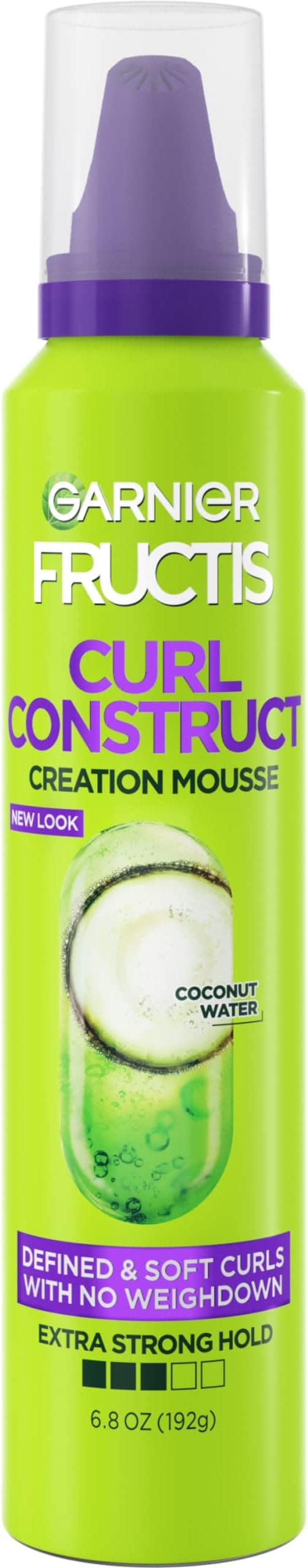Garnier Fructis Style Curl Construct Hair Mousse - Light Curls and Extra Firm Hold - 200ml - Image 1