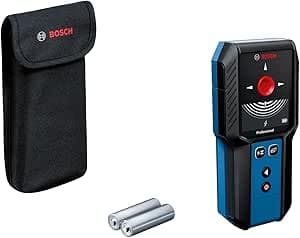 Bosch Professional GMS 120-27 wall scanner (USB-C cable, max. detection depth non-magnetic metal/magnetic metal/live cable/wood: 120/100/50/30 mm, 2 AA batteries, bag)