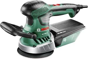 Bosch PEX 400 AE corded eccentric sander (370W, delivered with storage box, 1 paper assistant, 1 sandpaper G 80)