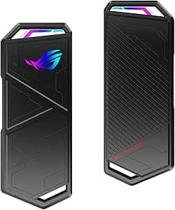 ASUS ROG STRIX ARION Portable NVMe SSD Enclosure (M.2, USB 3.2 Gen 2 Type-C 10Gbps, USB-C to C & USB-C to A, PCIe 2280/2260/2242/2230M key/B+M Key, Thermal Protections)