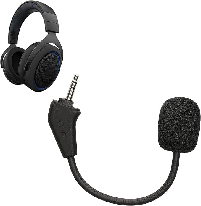 kwmobile Microphone de remplacement compatible avec Corsair HS50 HS60 HS60 Pro HS70 HS70 Pro HS75 - Micro de rechange pour casque audio casque gaming - noir