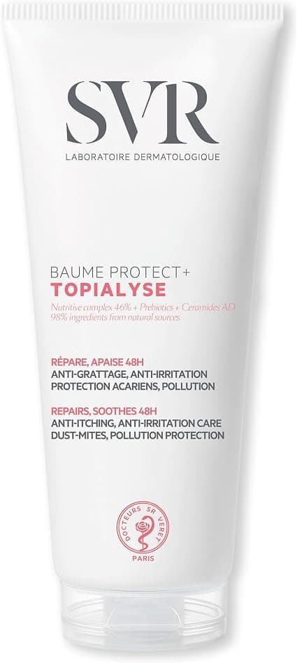 SVR - Topialyse Balm Protect+ - Anti-irritation relief - For dry to atopic skin - AD ceramides, vegetable oils - 200 ml - Image 1