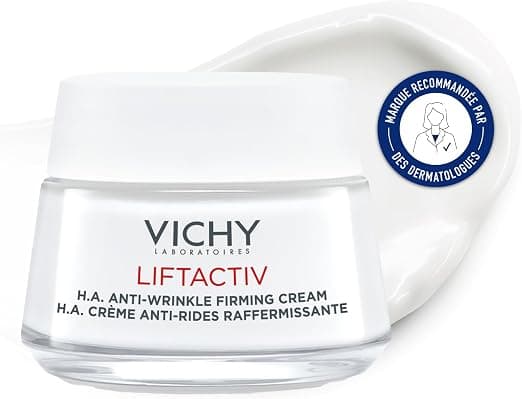 Vichy, Liftactiv H.A., Anti-Wrinkle & Anti-Aging Day Cream, Smooth & Plump, Enriched with Rhamnose & Neo-Hesperidin, For Normal to Combination Skin, 50 ml