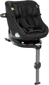 Graco Turn2Me i-Size DLX R129, ISOFIX 360° Rotatable Car Seat, 40 to 105 cm (from birth to approx. 4 years), 5-point harness and lying position, anti-bounce bar, black, Midnight