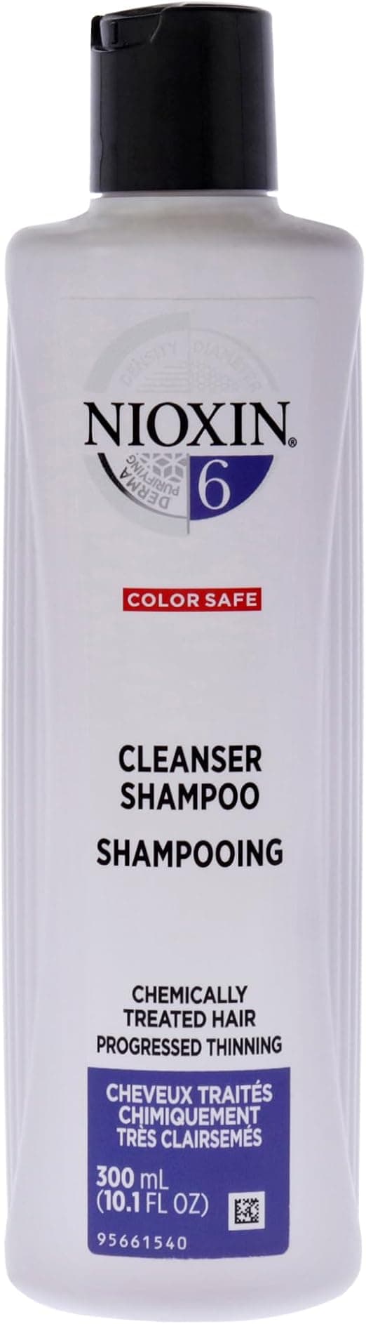 Nioxin Cleanser Shampoo 6 (Noticeably Thinning, Medium to Coarse, Natural and Chemically Treated Hair) 300ml - Image 1