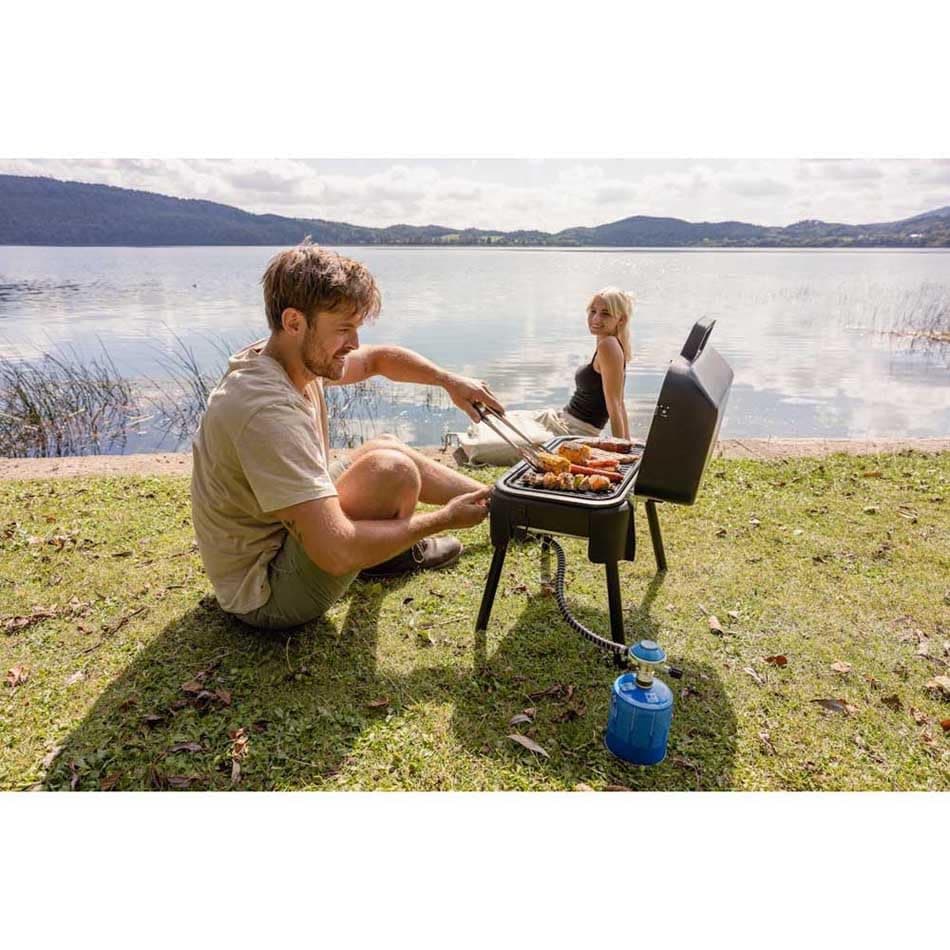 Campingaz Tour & Grill S Gas Barbecue | Can Be Used as Table or Free Standing Barbecue | Portable Barbecue with Lid & Removable Feet | for Camping, Balcony and Patio | 2400 W - Image 7
