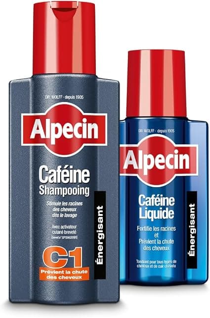 Alpecin Caffeine Shampoo C1 250ml + Alpecin Caffeine Liquid 200ml (Shampoo + Anti-Hair Loss Liquid) - Image 1
