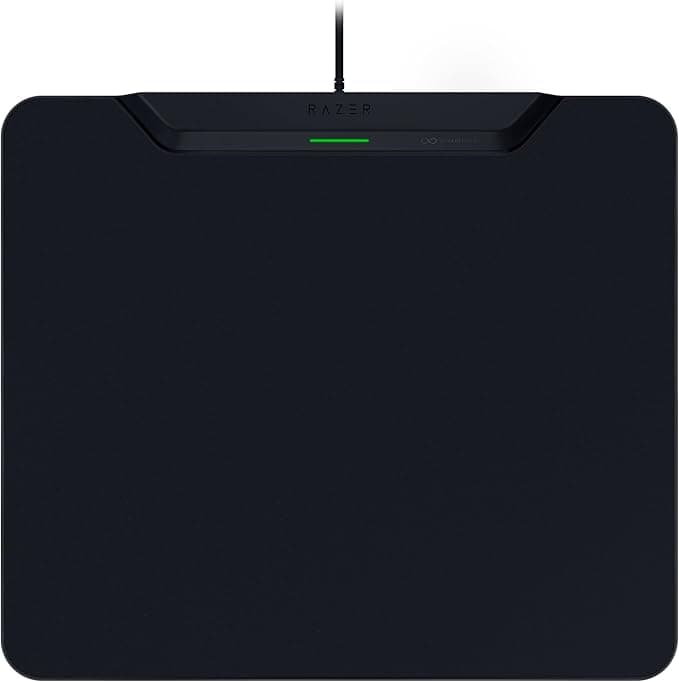 Razer HyperFlux V2 - Wireless Charging System for Gaming Mouse - Gaming Mouse Pad & Charging Puck (LED Charging Indicator, Non-slip Rubber Feet, Auto-Pairing) Black
