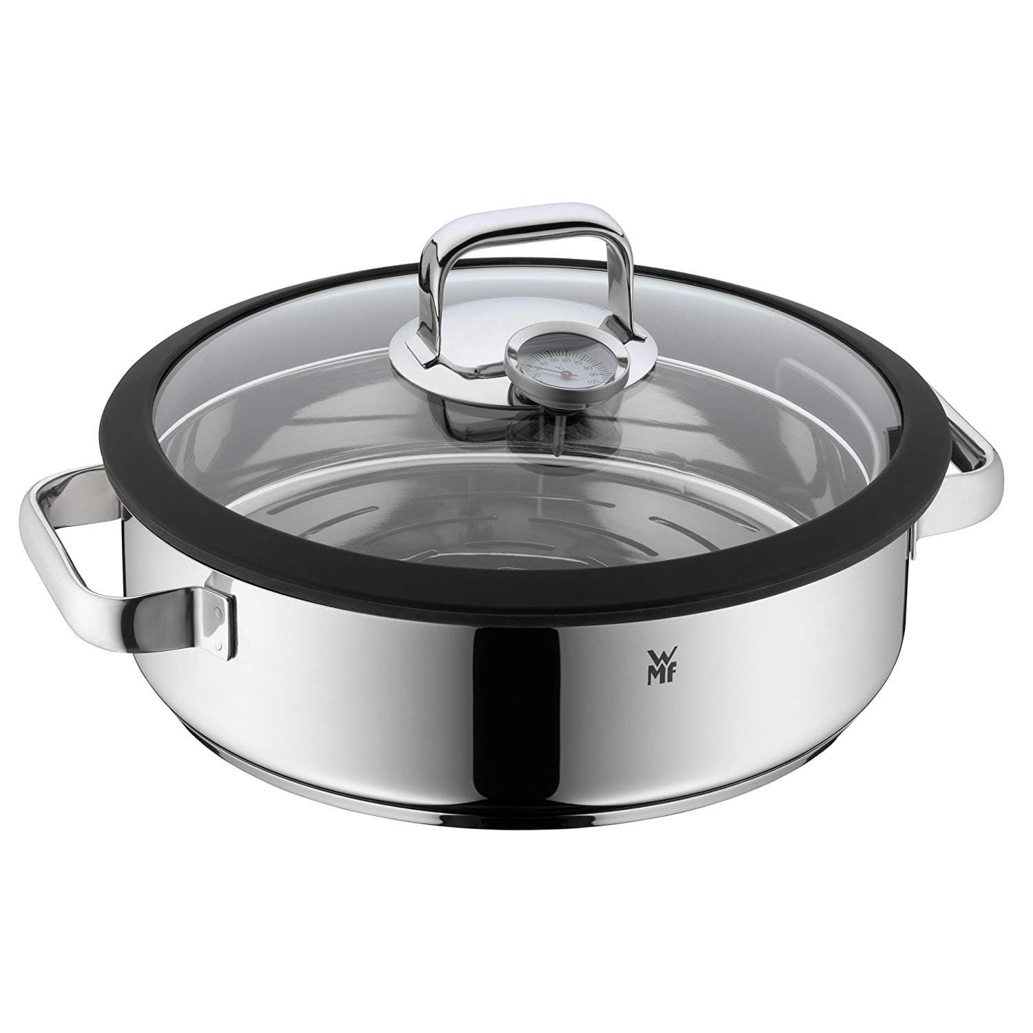 WMF 1743016040 Vitalis Steamer, Stainless Steel, Silver, 34 x 31 x 12.5 cm - Image 1
