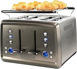 Toaster, Stainless Steel, With Bread Warmer