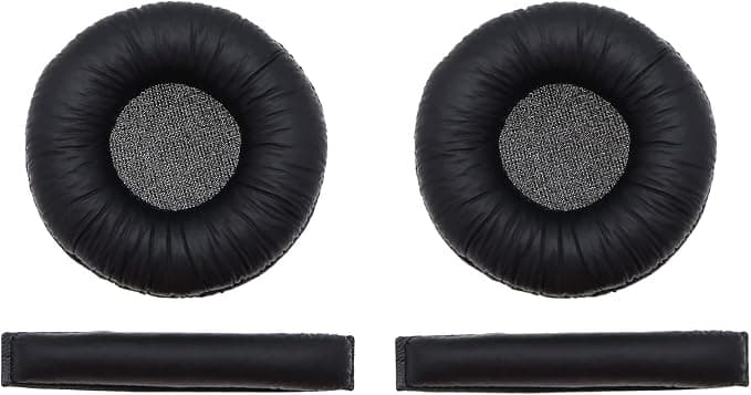 Create idea 1 Pair Ear Pads Compatible with Sennheiser PX100 PX100-II PX200 PX200-II PXC150 PXC200 Headband Ear Pads for Headphones Repair Parts Black - Image 1