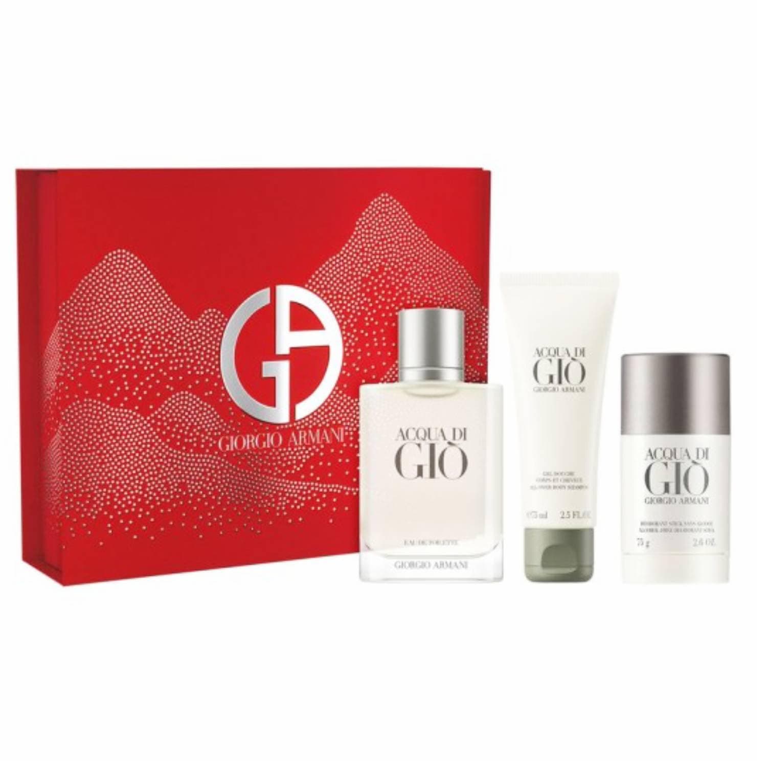 Giorgio Armani Acqua Di Gio Coffret cadeau pour homme avec eau de toilette 100 ml, déodorant en stick 75 g et shampoing douche 75 ml - Image 8