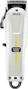 Wahl Cordless Super Taper Professional Mains Hair Clippers for Hair Removal and Thinning - Black/White