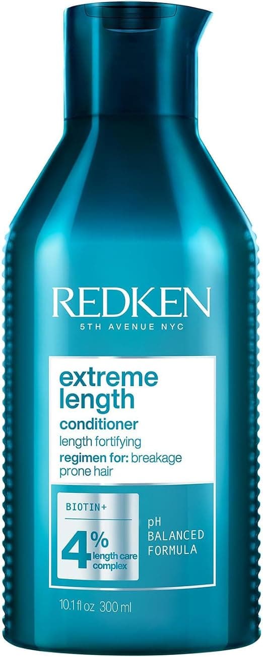REDKEN - Fortifying Conditioner - Gently Cleanses & Reduces Breakage - Vegan & Silicone Free - Biotin & Castor Oil - Long & Damaged Hair - Extreme Length - 300 ml - Image 1